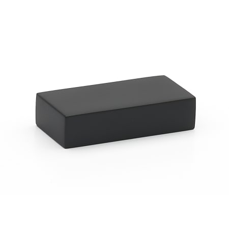 Alno Tempo 1-1/2" Center to Center Modern Linear Block Flush Mount Solid Brass Cabinet Handle / Drawer Pull with Recessed Lip Grip Matte Black