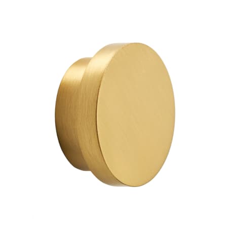 Alno Redondo 1-3/8" Solid Brass Modern Flat Disc Round Cabinet Knob / Drawer Knob Satin Brass