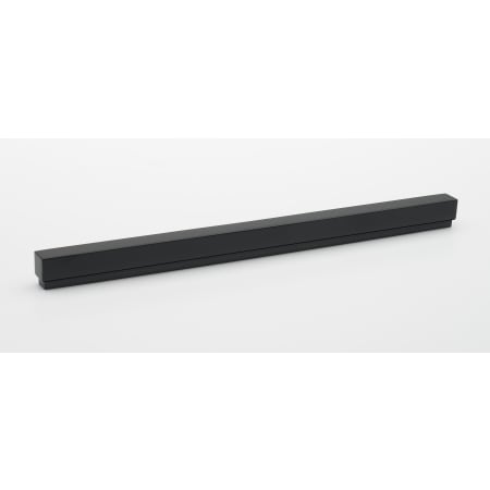 Alno Simplicity 12" Center to Center Linear Flush Mount Solid Brass Rectangular Cabinet Handle / Drawer Pull - Solid Brass Matte Black