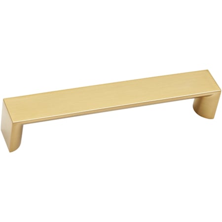 Alno Style Cents 5" Center to Center Wide Flat Square Cabinet Handle / Drawer Pull Brushed Gold