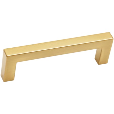 Alno Style Cents 3-3/4" Center to Center Narrow Square Cabinet Handle / Drawer Pull Brushed Gold