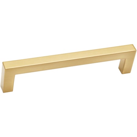 Alno Style Cents 5" Center to Center Narrow Square Cabinet Handle / Drawer Pull Brushed Gold