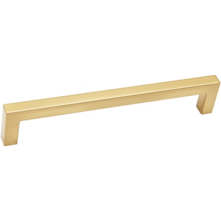 Alno Style Cents 6-5/16" Center to Center Narrow Square Cabinet Handle / Drawer Pull Brushed Gold