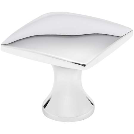 Alno Style Cents 1-1/4 Inch Square Cabinet Knob Polished Chrome