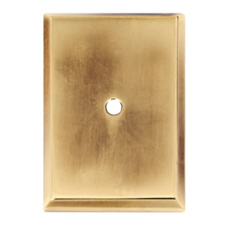 Alno Traditional 1-7/8" Long Solid Brass Rectangular Escutcheon Backplate for Cabinet Knob Polished Antique