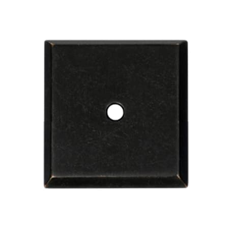 Alno Traditional 1-1/4" Square Solid Brass Backplate for Cabinet Knob Barcelona