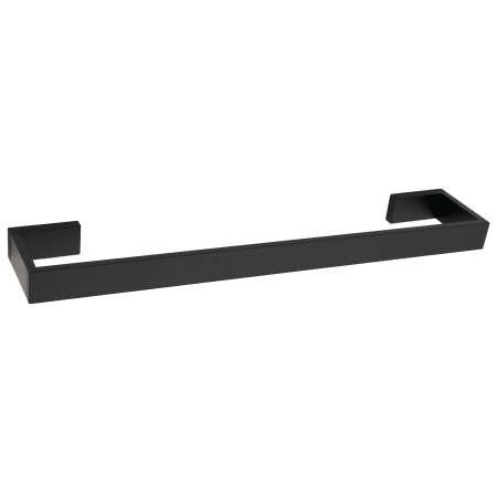 Alno Linear 18" Wide Solid Brass Modern Bathroom Towel Rod Bar Matte Black