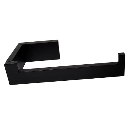 Alno Linear 6" Wide Solid Brass Euro Modern Right Hand Slide Bar Toilet Paper Holder Matte Black