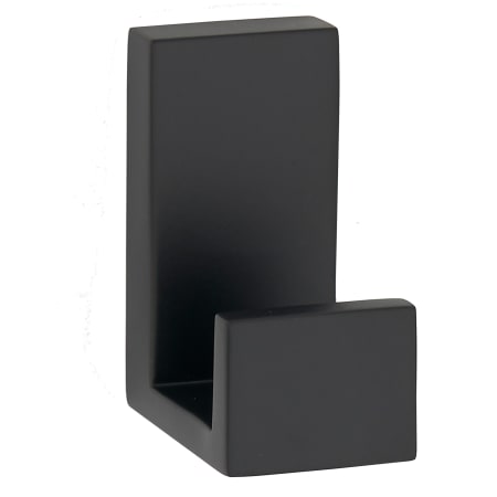 Alno Linear 1-3/16" Wide Solid Brass Modern Bathroom Robe Towel Hook Matte Black