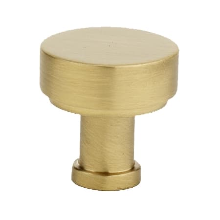 Alno Moderne 1" Round Flat Disc Mushroom Solid Brass Cabinet Knob Drawer Knob Satin Brass