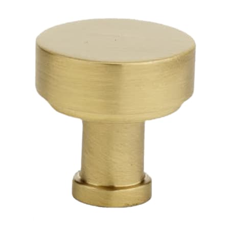 Alno Moderne 1-1/8" Round Modern Disc Mushroom Solid Brass Cabinet Knob / Drawer Knob Satin Brass