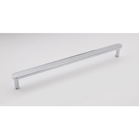 Alno Moderne 12" Center to Center Modern Flat Bar Solid Brass Large Cabinet Handle / Drawer Pull Polished Chrome