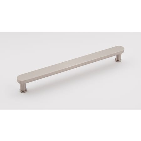 Alno Moderne 8" Center to Center Flat Bar Solid Brass Cabinet Handle / Drawer Pull Satin Nickel
