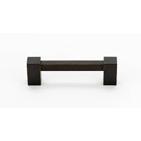 Alno Contemporary II 6" Center to Center Solid Brass Square Cabinet Handle / Drawer Pull Barcelona