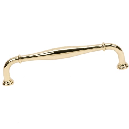 Alno Charlie's 6" Center to Center Traditional Solid Brass Cabinet Handle / Drawer Pull Unlacquered Brass