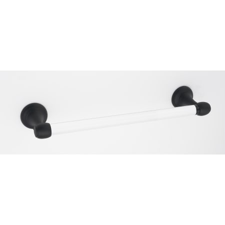 Alno Royale Acrylic 12 Inch Wide Towel Bar Matte Black