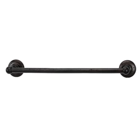 Alno Sierra 18"W Distressed Rustic Industrial Solid Bronze Bath Towel Bar Dark Bronze