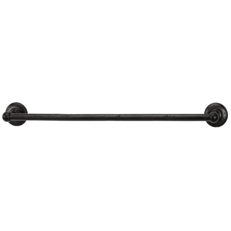 Alno Sierra 24" Long Distressed Rustic Industrial Solid Bronze Single Towel Bar Dark Bronze