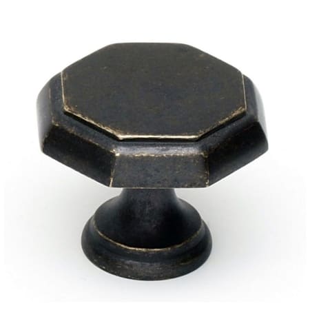 Alno Contemporary 1-1/4" Geometric Beveled Octagon Solid Brass Cabinet Knob / Drawer Knob Barcelona