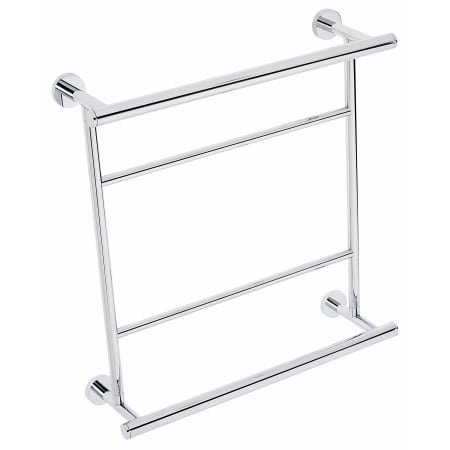 Alno Contemporary I 18 Inch Wide Towel Rack with Bottom Towel Bar Polished Chrome