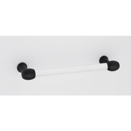 Alno Royale 8" Center to Center Acrylic Bar Solid Brass Cabinet Handle / Drawer Pull Matte Black