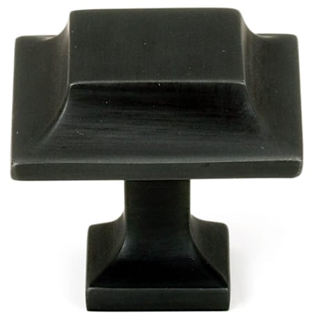 Alno Millennium 1-1/4" Modern Fluted Square Solid Brass Cabinet Knob / Drawer Knob Bronze