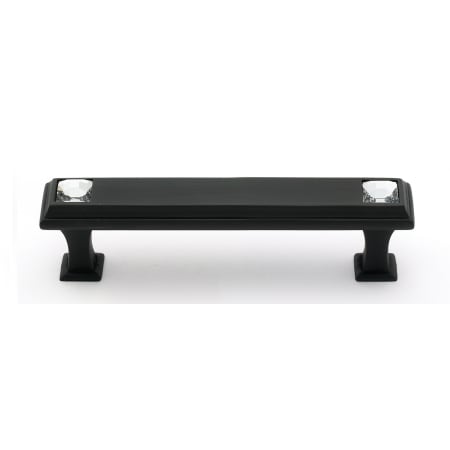 Alno Crystal Series 3.5 Inch Center to Center Luxury Solid Brass Bar Cabinet Pull with Swarovski Crystals Bronze