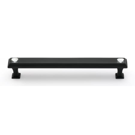 Alno Crystal 6" Center to Center Luxury Solid Brass Flat Cabinet Bar Handle with Swarovski Crystals Bronze