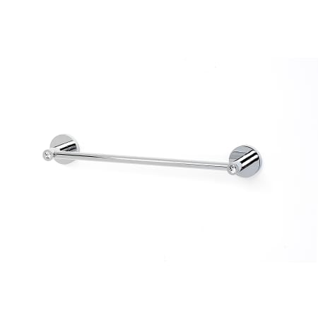 Alno 12 Inch Wide Towel Bar from the Contemporary I Crystal Collection Polished Chrome