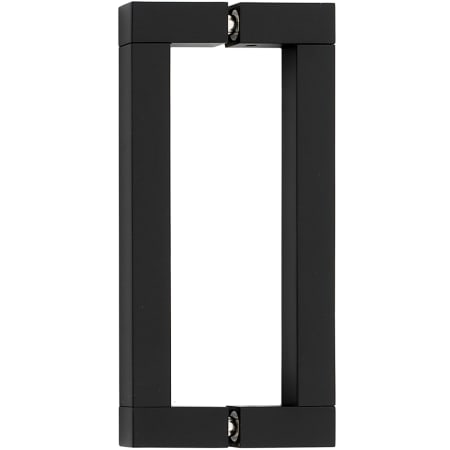 Alno Block Contemporary 6" Center to Center Solid Brass Square Handle Back to Back Door Pulls - Shower Door Handles Bronze