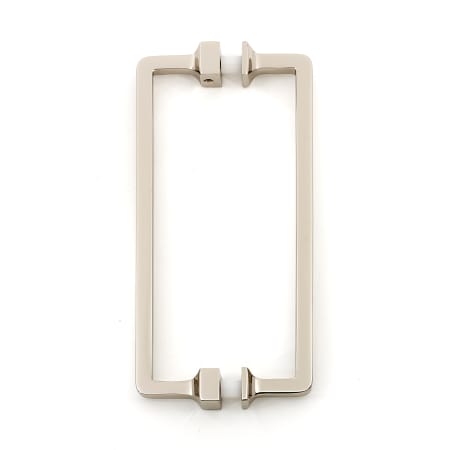 Alno Millennium Luxury Industrial 6" Center to Center Solid Brass Back to Back Door Pulls - Shower Door Handles Polished Nickel