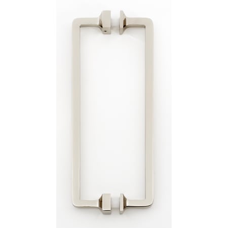 Alno Millennium Luxury Industrial 8" Center to Center Solid Brass Back to Back Door Pulls - Shower Door Handles Polished Nickel