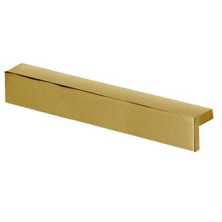 Alno Tab 4-1/2" Long Solid Brass Surface Mount Hole Cover Cabinet Pull / Drawer Pull Satin Brass