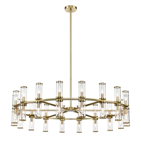 Alora Lighting Revolve 36 Light 47" Wide Taper Candle Chandelier Natural Brass