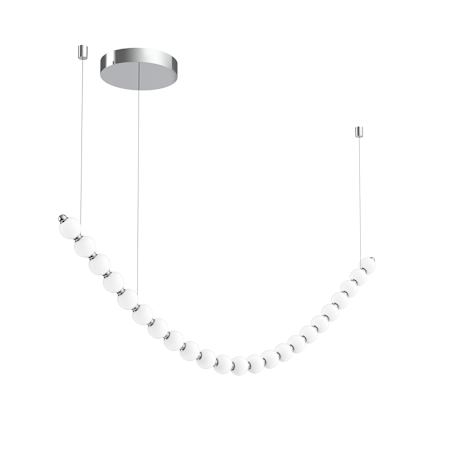 Alora Lighting Akoya 79" Wide LED Linear Chandelier Chrome