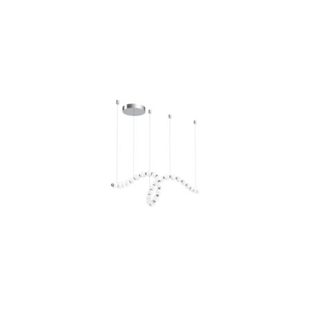 Alora Lighting Akoya 98" Wide LED Linear Chandelier Chrome