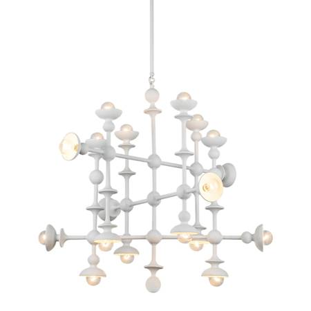 Alora Lighting Cadence 18 Light 30" Wide Sputnik Chandelier Antique White