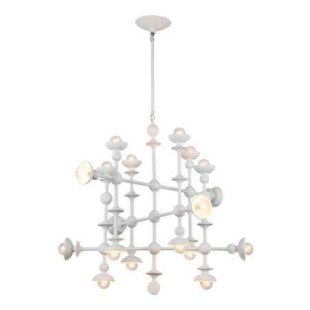 Alora Lighting Cadence 18 Light 30" Wide Sputnik Chandelier Antique White