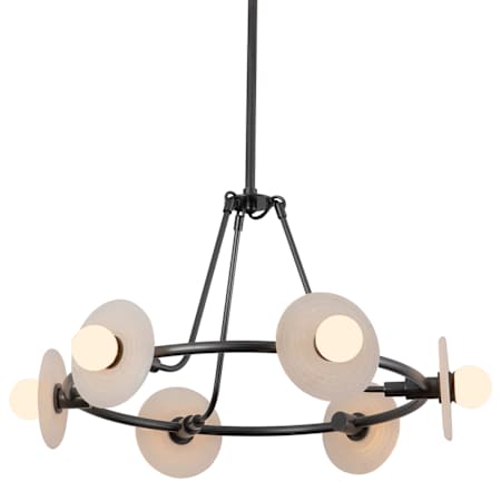 Alora Lighting Dahlia 28" Wide LED Chandelier Urban Bronze / Alabaster
