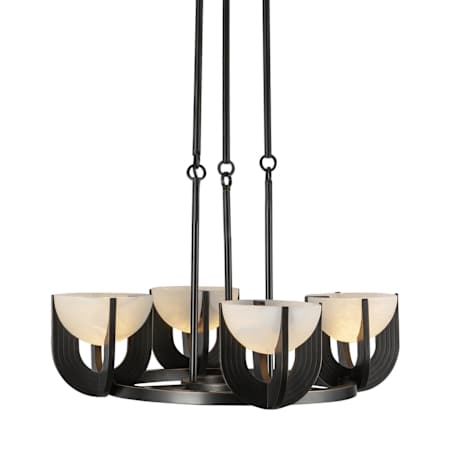 Alora Lighting Colette 23" Wide LED Ring Chandelier Urban Bronze / Alabaster