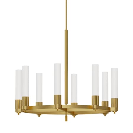 Alora Lighting Rue 8 Light 41" Wide Pillar Candle Style Chandelier Brushed Gold