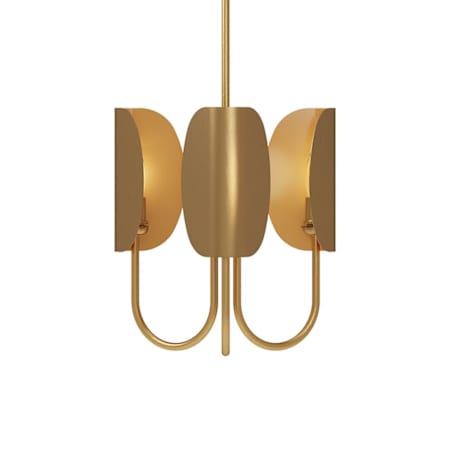 Alora Lighting Seno 3 Light 15" Wide Chandelier Aged Gold