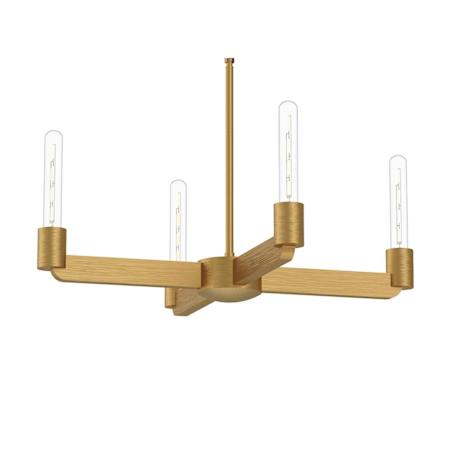 Alora Lighting Claire 4 Light 21" Wide Chandelier Aged Gold