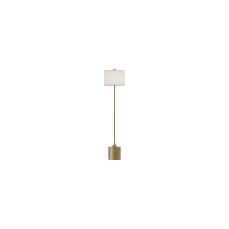 Alora Lighting Issa 20" Tall Buffet Floor Lamp Brushed Gold / Ivory Linen