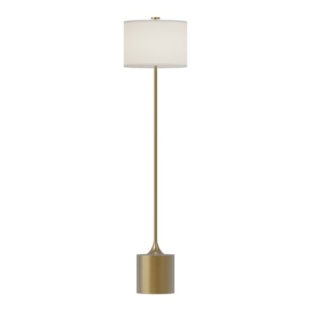 Alora Lighting Issa 20" Tall Buffet Floor Lamp Brushed Gold / Ivory Linen
