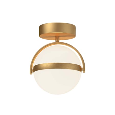 Alora Lighting Globo 10" Wide Flush Mount Globe Ceiling Fixture Brushed Gold