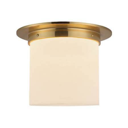 Alora Lighting Mineral 11" Wide Flush Mount Ceiling Fixture Patina Brass / Alabaster