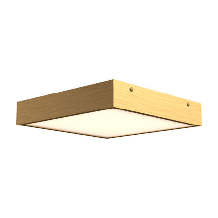 Alora Lighting Sydney 14" Wide LED Flush Mount Square Ceiling Fixture Aged Gold