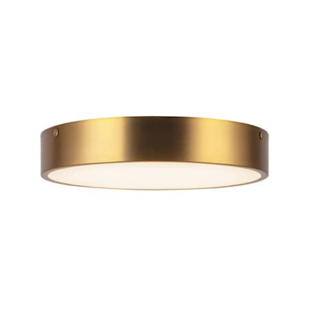 Alora Lighting Adelaide 11" Wide Switchable White LED Flush Mount Drum Ceiling Fixture Aged Gold