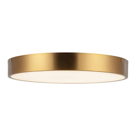 Alora Lighting Adelaide 15" Wide LED Flush Mount Drum Ceiling Fixture Aged Gold
